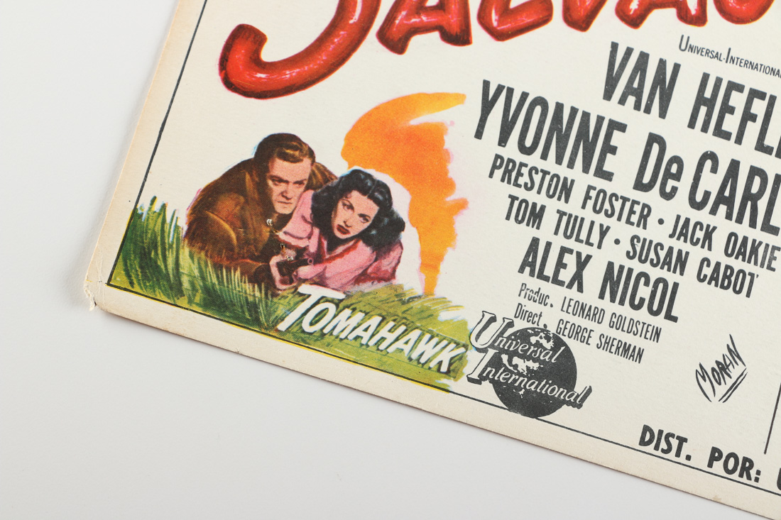 Collection of Vintage Spanish Western Movie Lobby Cards