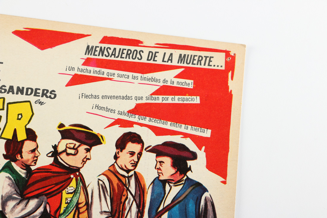 Collection of Vintage Spanish Western Movie Lobby Cards