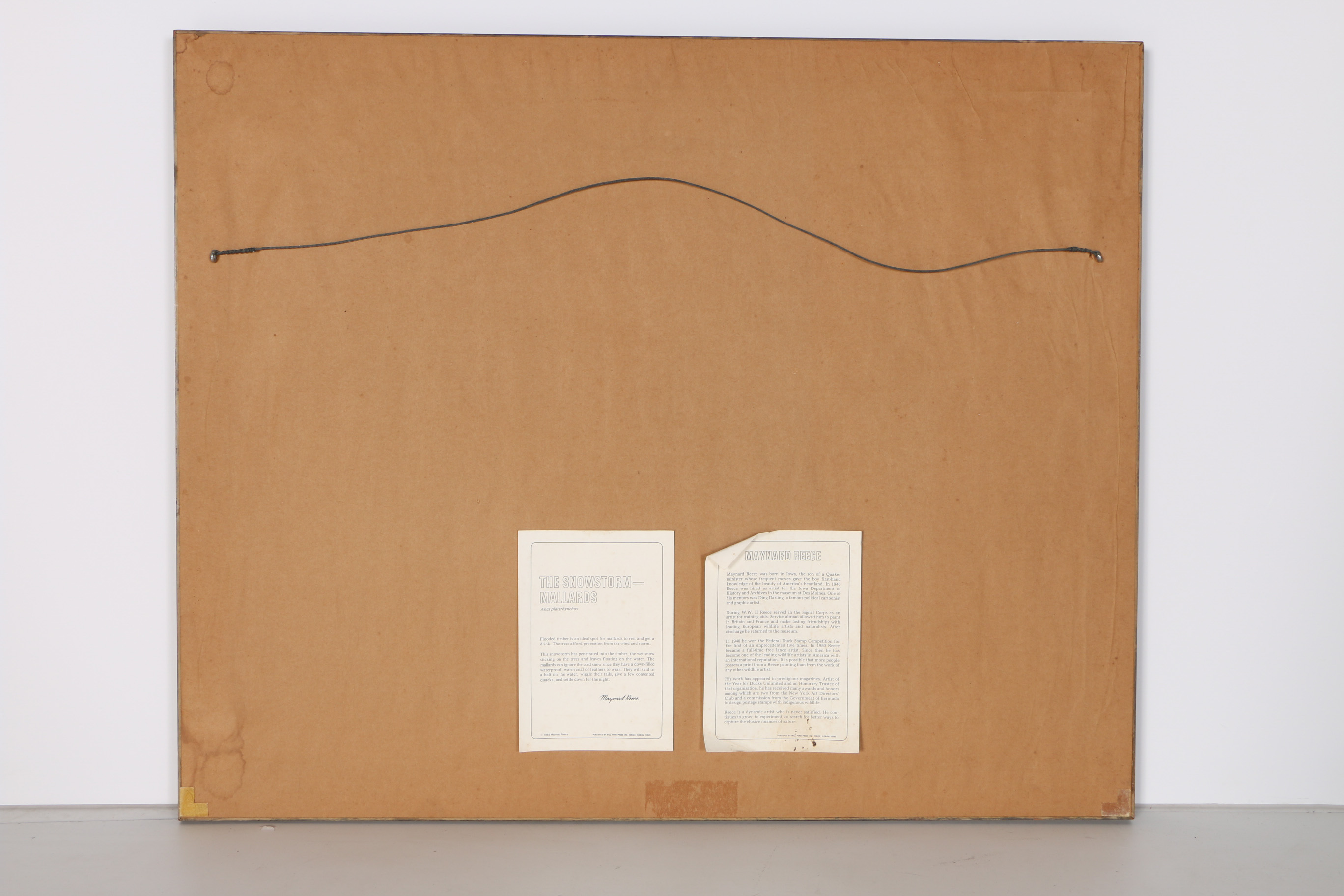 Maynard Reece Signed Limited Edition Offset Lithograph "The Snowstorm Mallards"