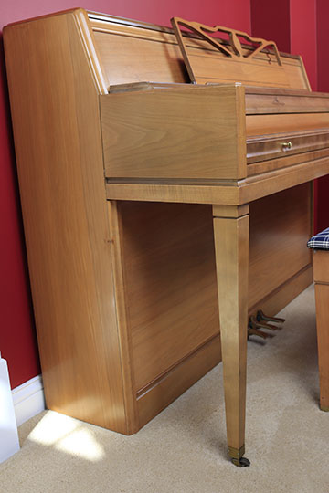 Vintage Wurlitzer Console Piano With Bench