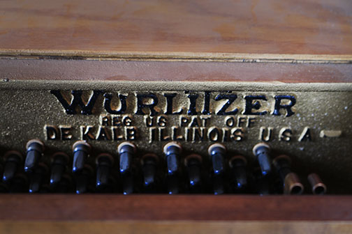 Vintage Wurlitzer Console Piano With Bench