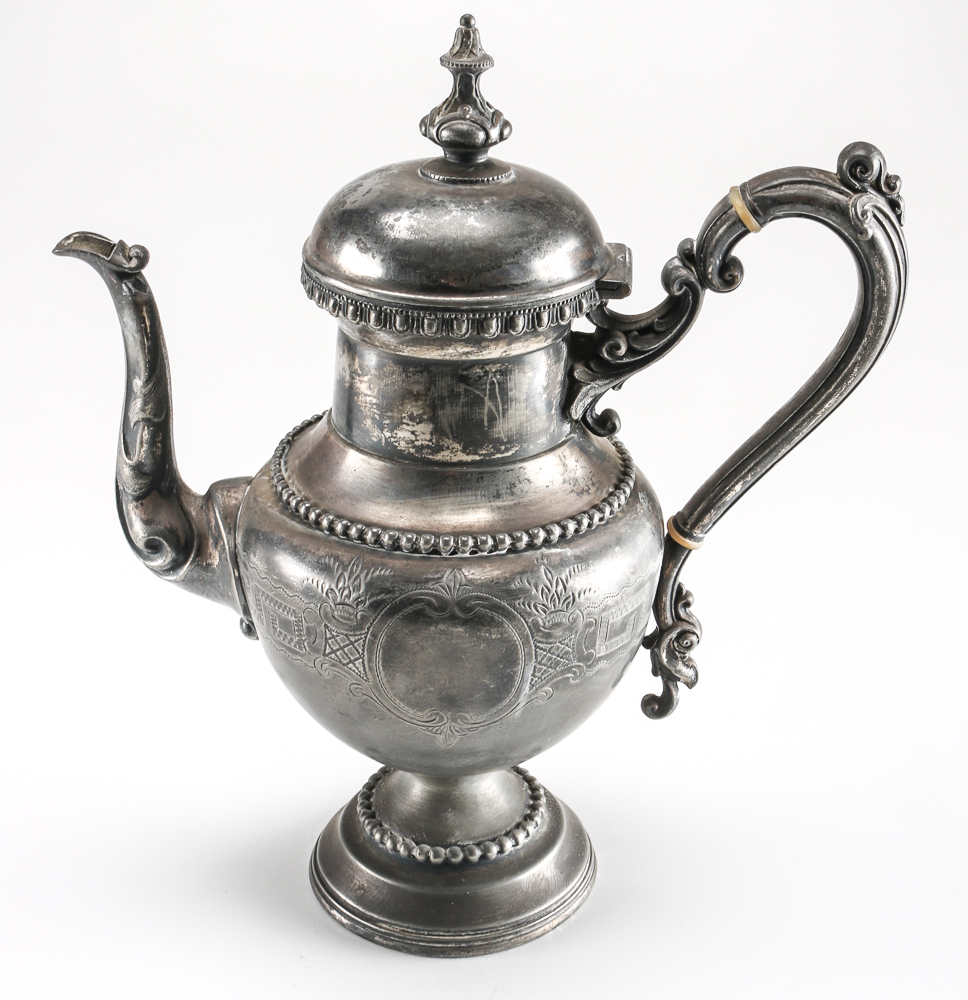 Four 1861 Silver Plate Ovington Brothers Vessels