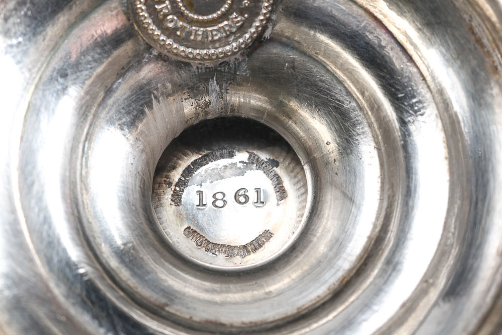 Four 1861 Silver Plate Ovington Brothers Vessels