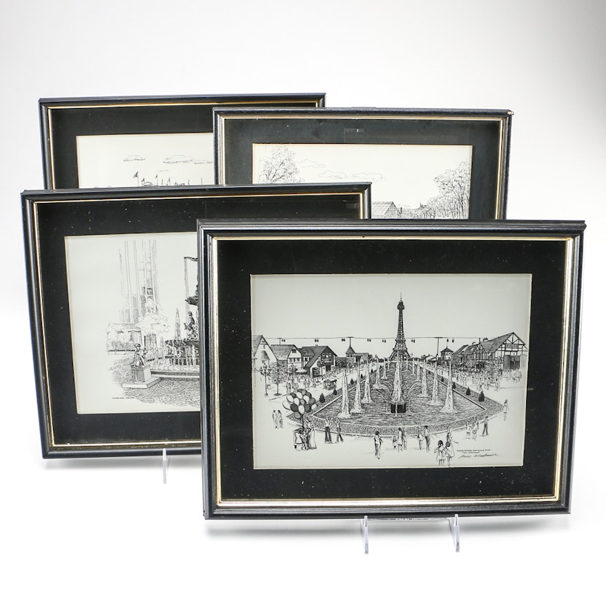 Paul Blackwell Collection of Lithographs of Cincinnati Landmarks