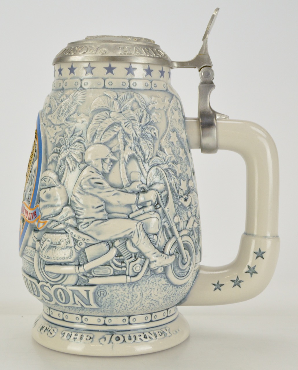 Hand-Crafted Harley Davidson Collector Stein with COA