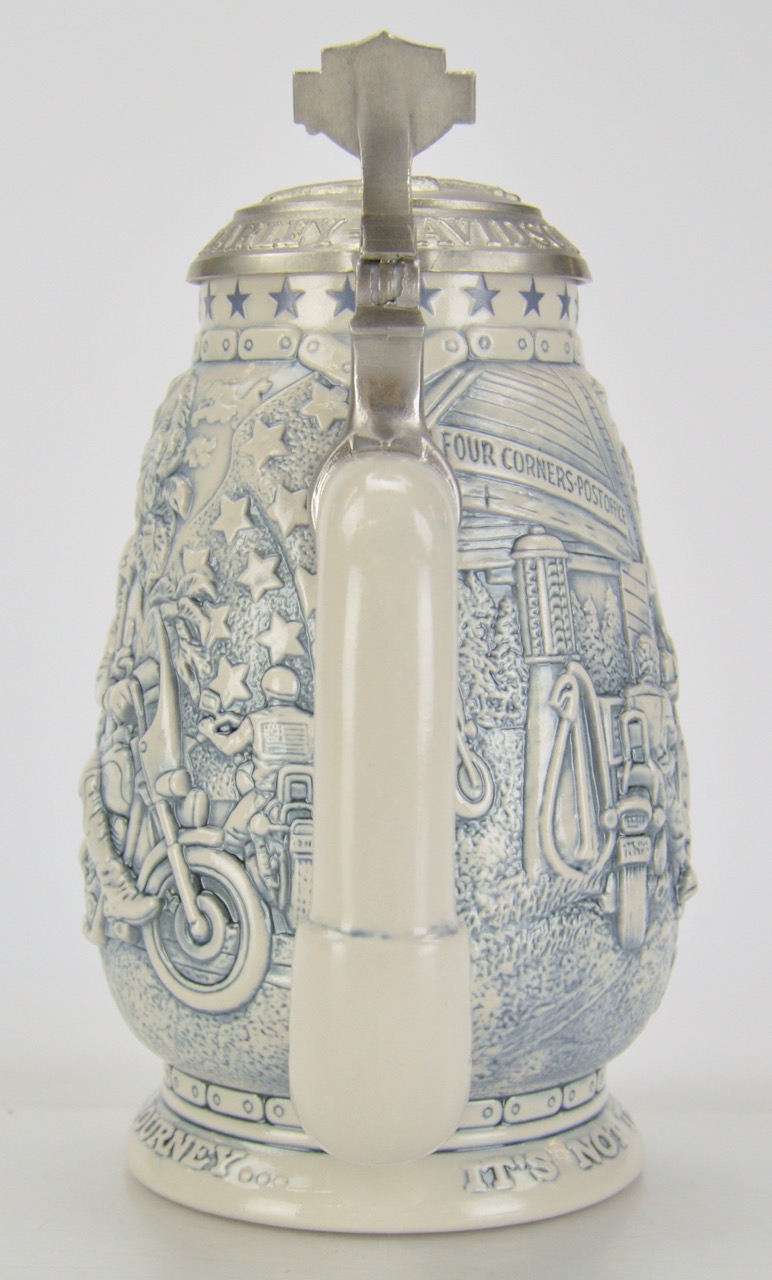 Hand-Crafted Harley Davidson Collector Stein with COA