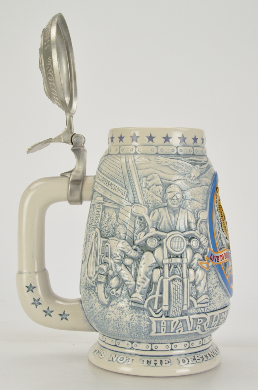 Hand-Crafted Harley Davidson Collector Stein with COA