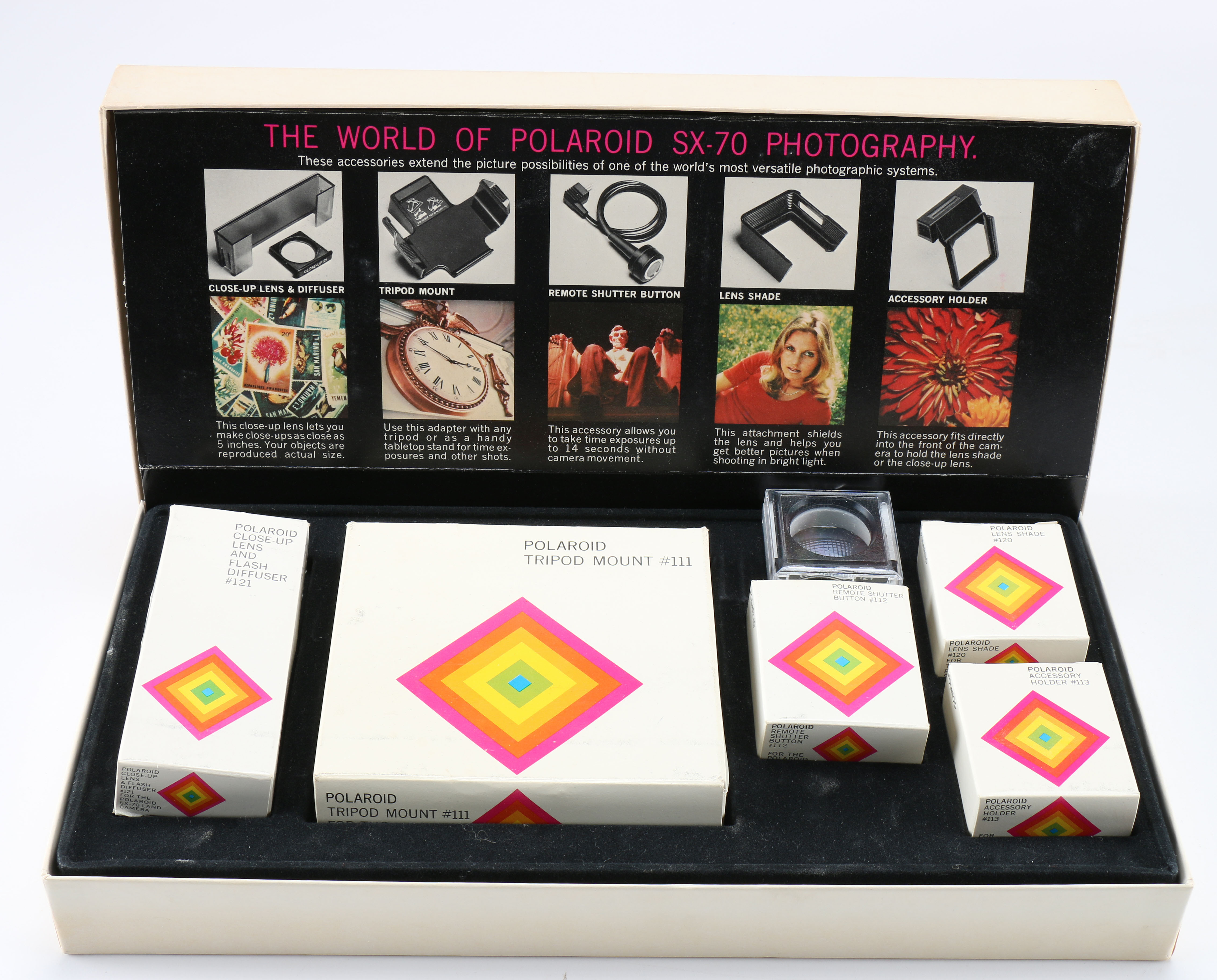 Polaroid SX-70 Land Camera With Accessories and Cases