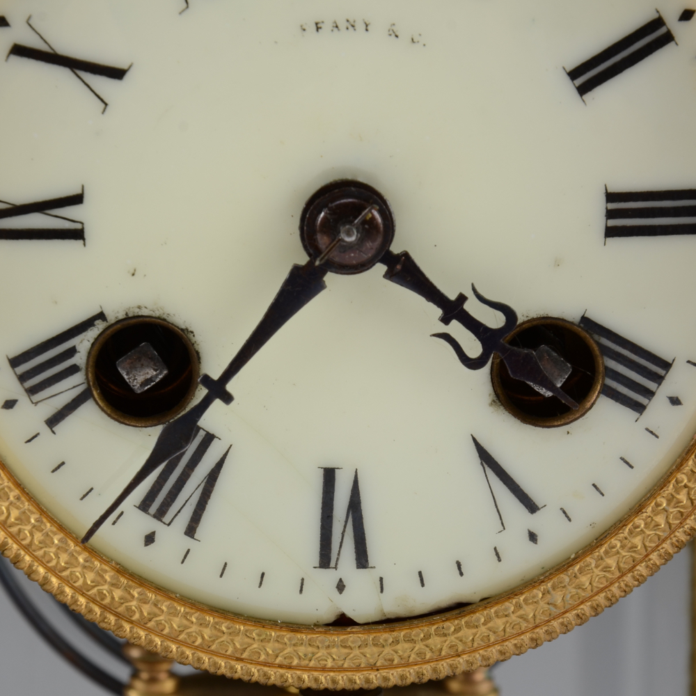 Tiffany & Co. French Crystal Regulator Style Mantle Clock