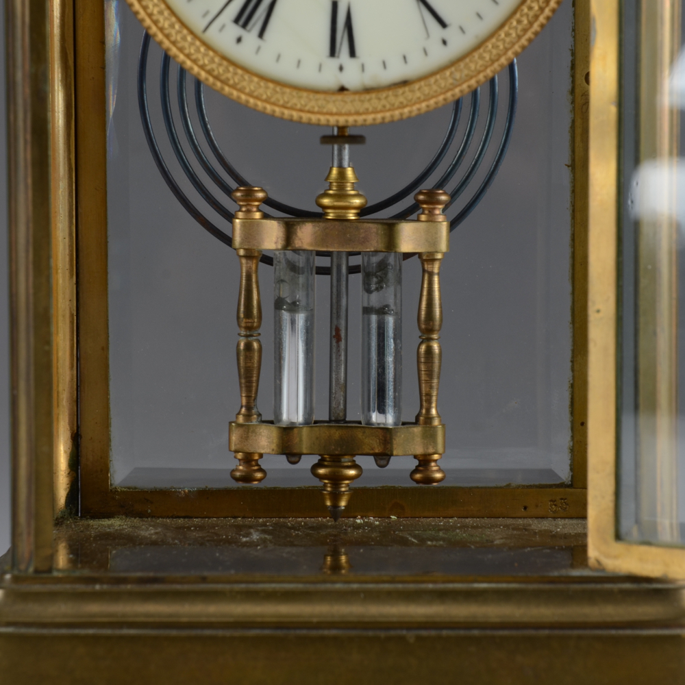 Tiffany & Co. French Crystal Regulator Style Mantle Clock