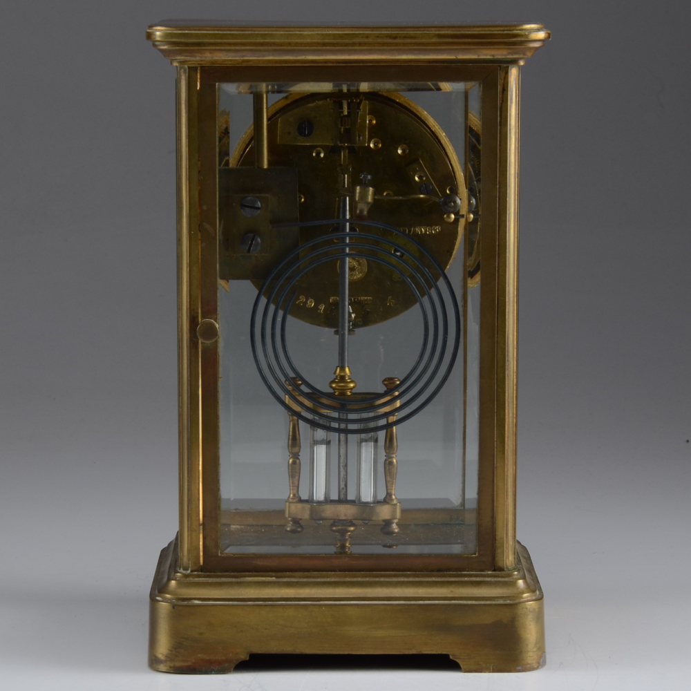 Tiffany & Co. French Crystal Regulator Style Mantle Clock