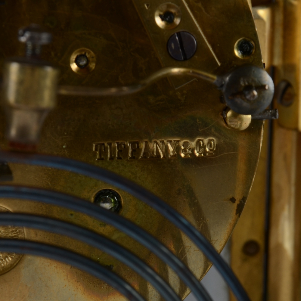 Tiffany & Co. French Crystal Regulator Style Mantle Clock