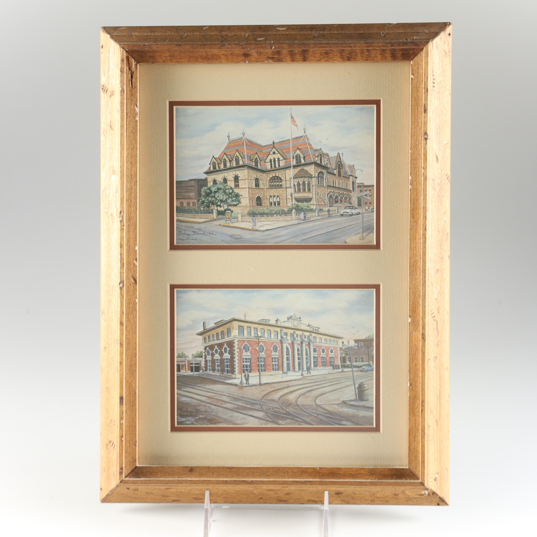 Evelyn Steinkuhl Signed Offset Lithographs of Evansville, Indiana