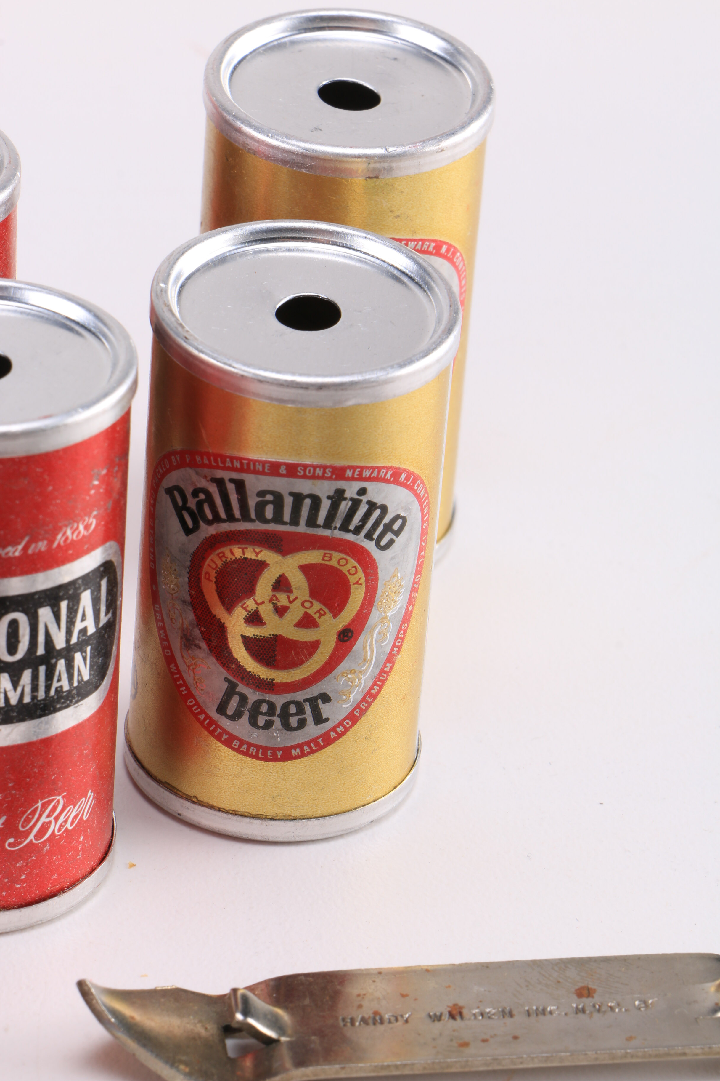 Large Collection of Vintage Beer Cans and Can Openers