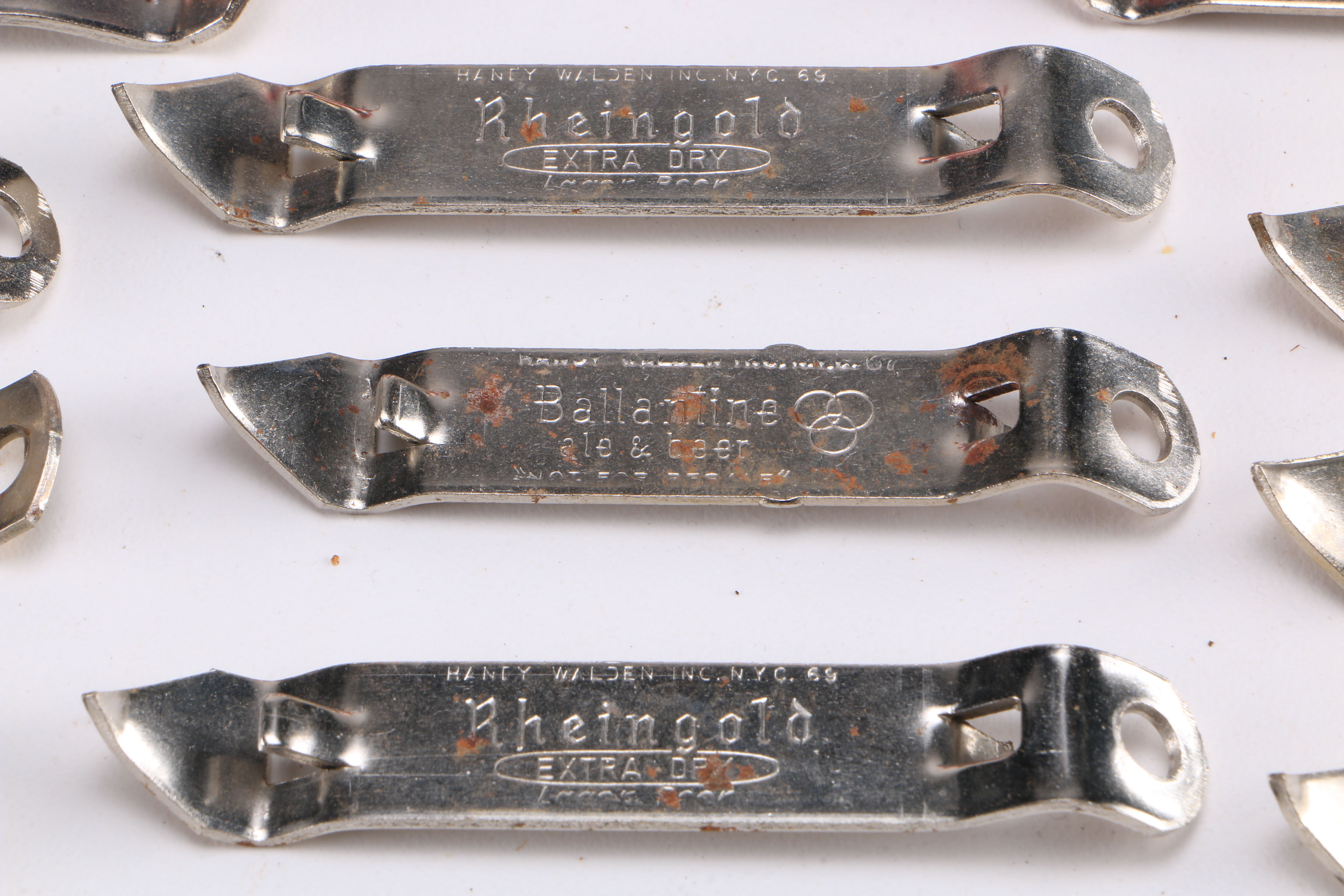 Large Collection of Vintage Beer Cans and Can Openers