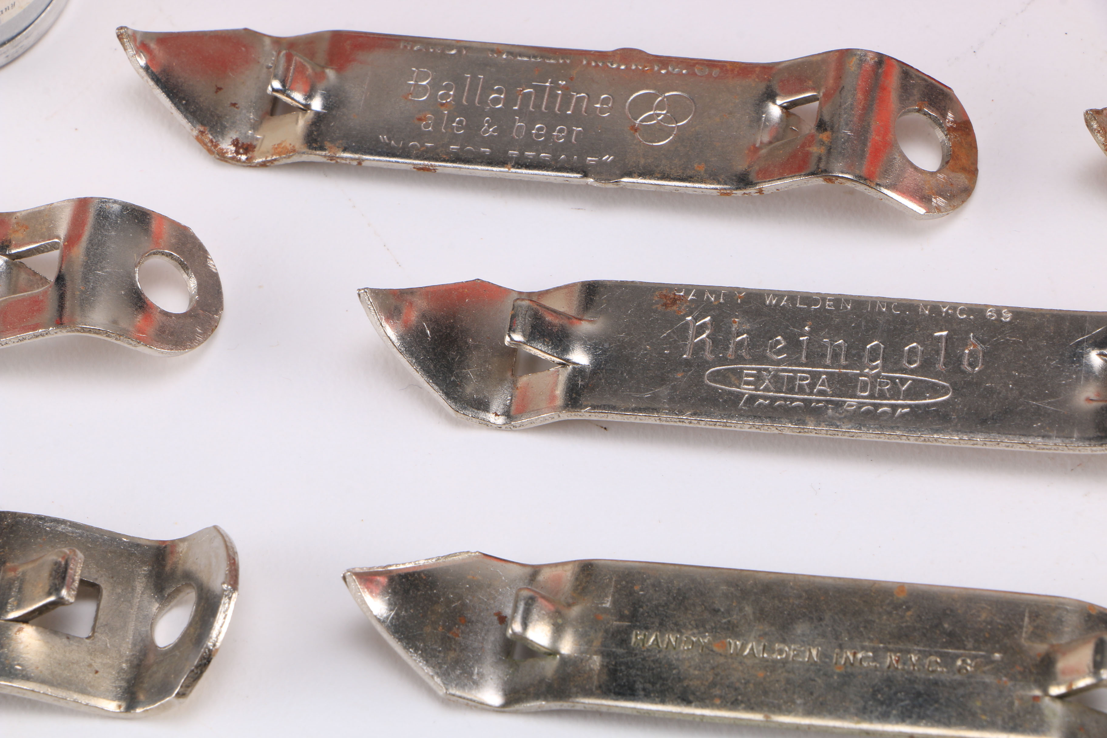 Large Collection of Vintage Beer Cans and Can Openers