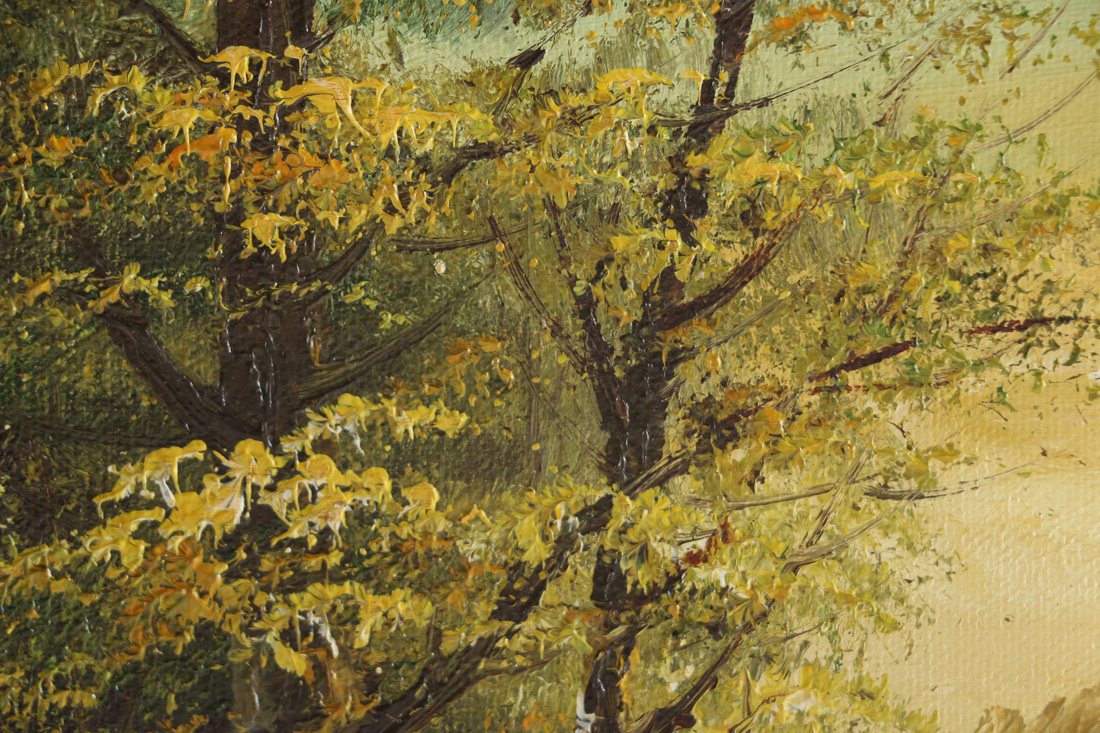 Charles Whitlam Original Oil on Canvas of River Landscape