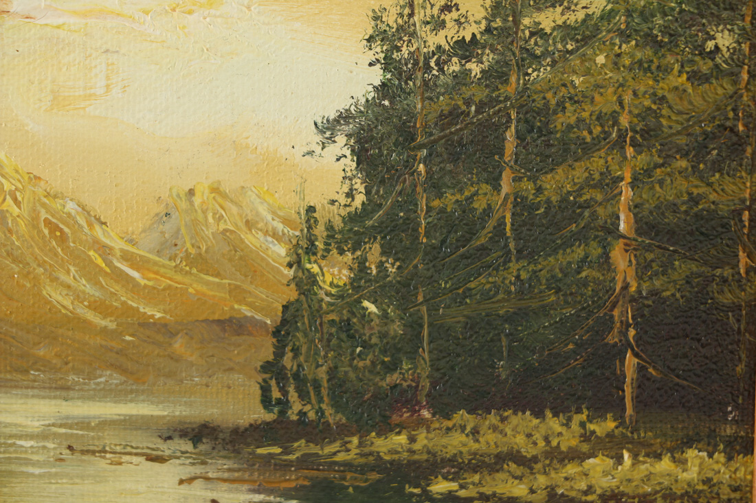 Charles Whitlam Original Oil on Canvas of River Landscape