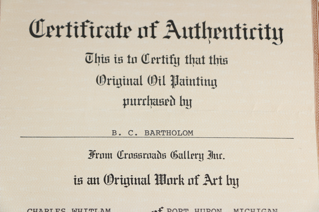 Charles Whitlam Original Oil on Canvas of River Landscape