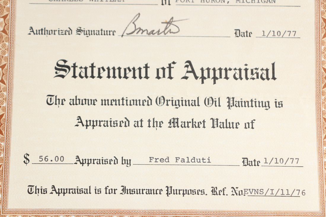 Charles Whitlam Original Oil on Canvas of River Landscape