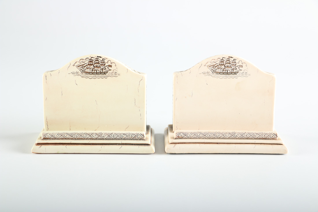 Ornate Ship Cardholder Set