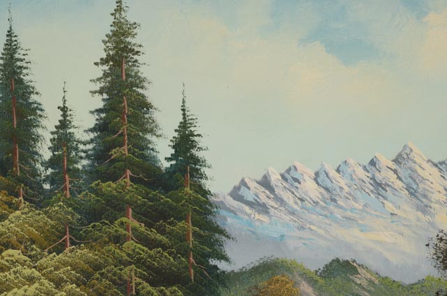 H. Blossom Original Oil Landscape on Canvas