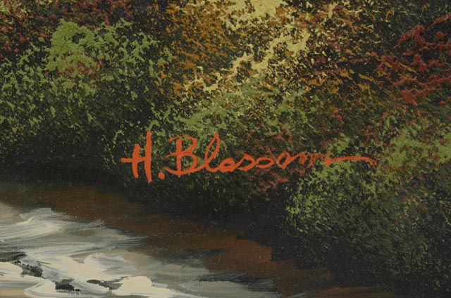 H. Blossom Original Oil Landscape on Canvas