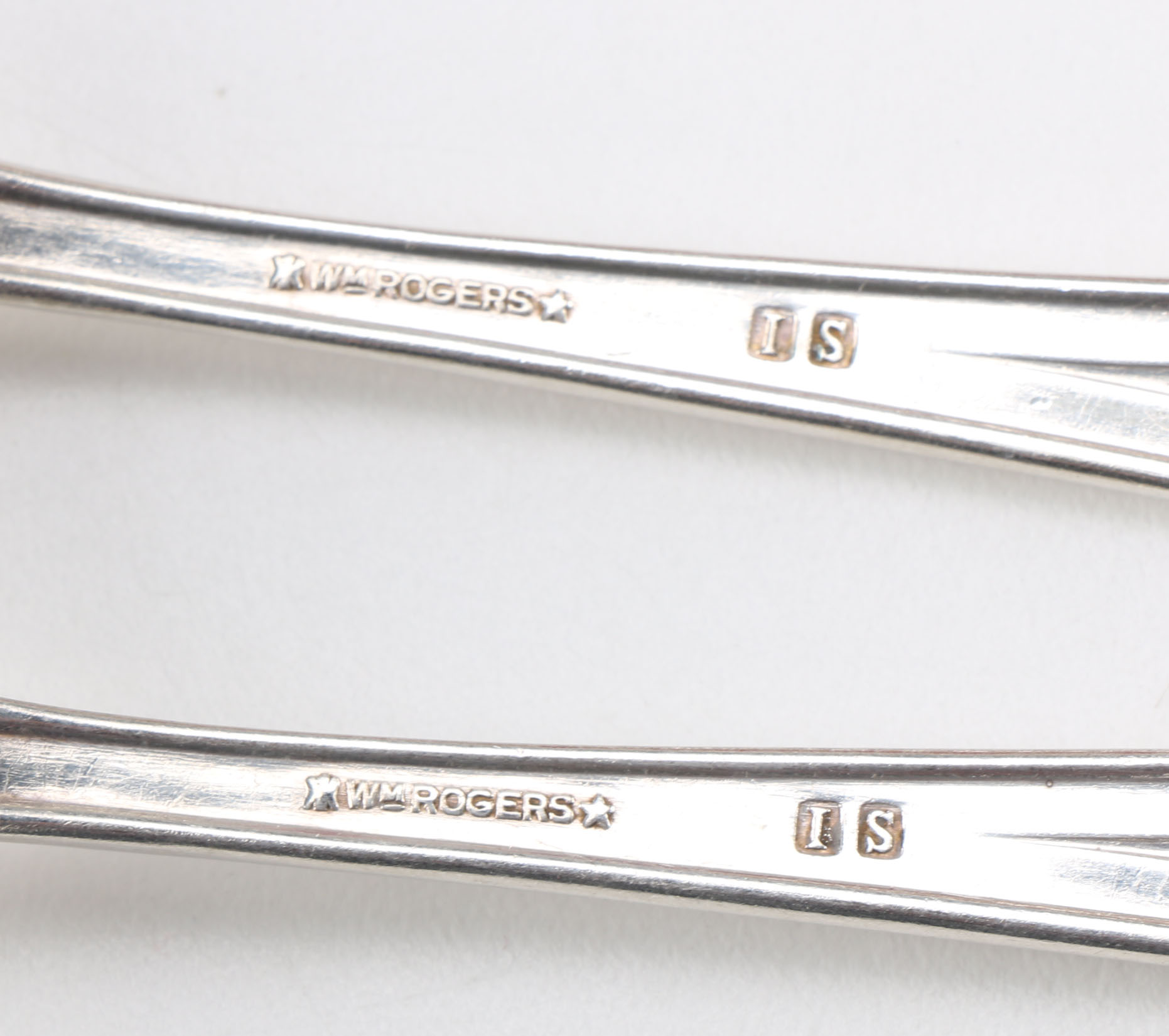 Wm. Rogers "Memory" Pattern Silver Plate Flatware with Stainless Steel Knife Blades