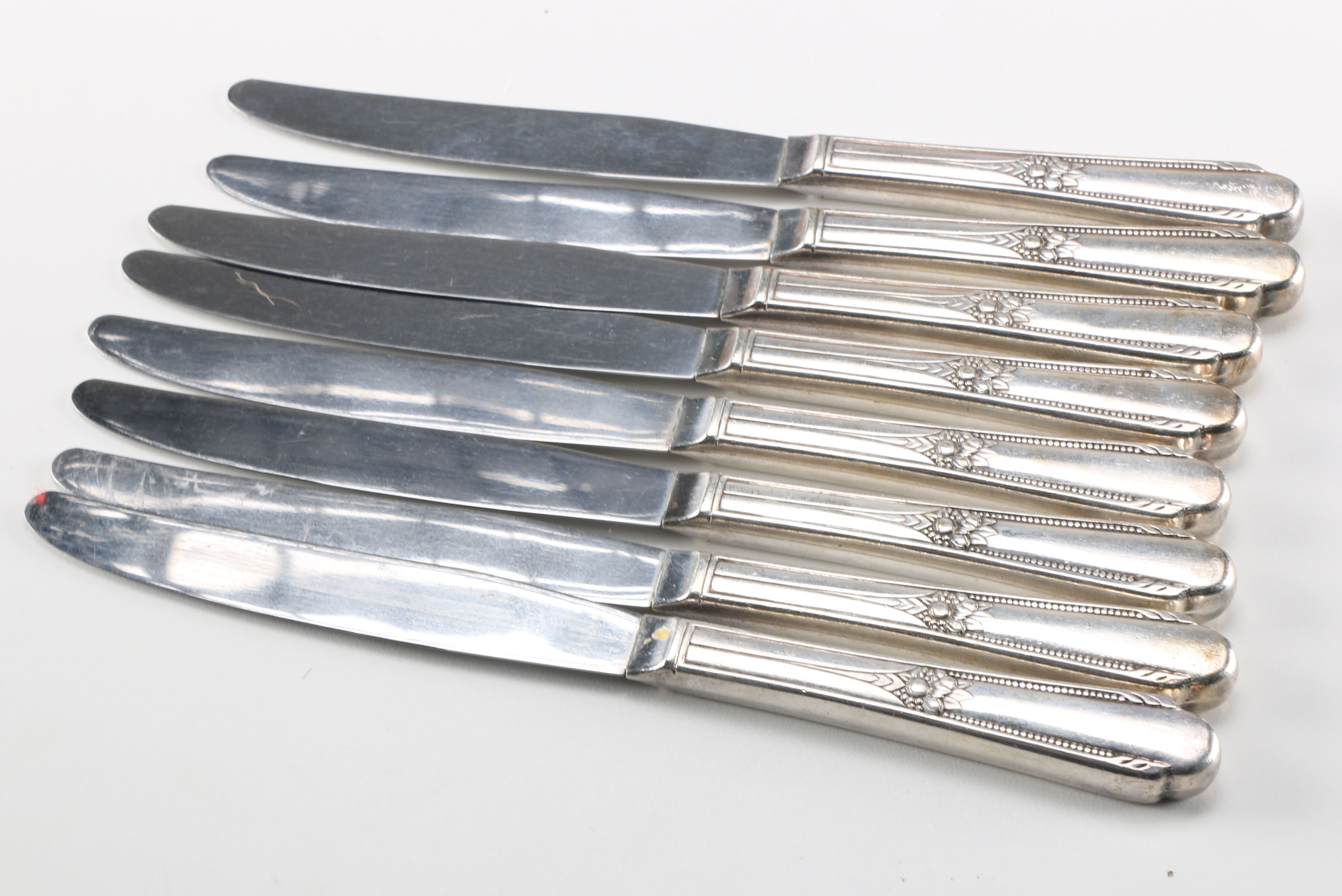 Wm. Rogers "Memory" Pattern Silver Plate Flatware with Stainless Steel Knife Blades