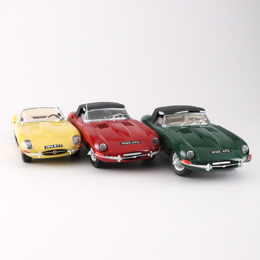 Collection of Jaguar XKE Die-Cast Replicas