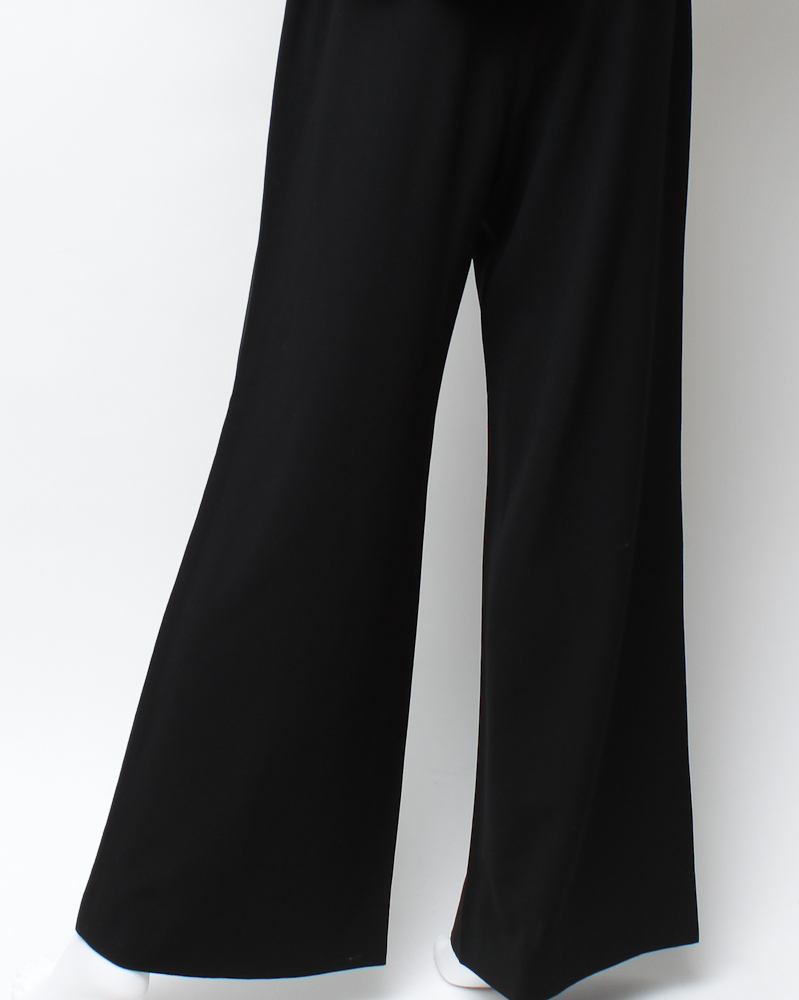 Chanel Wool Crepe Pants and a Vintage Estelle Gowns Black Blazer