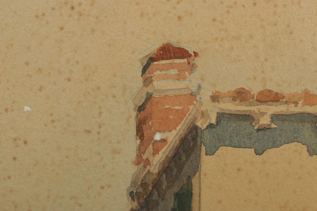 Andrea Biondetti Venetian Canal Watercolor