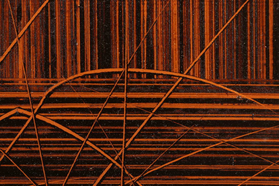 Riley Bertram Sgraffito Painting on Board "The Hinge"