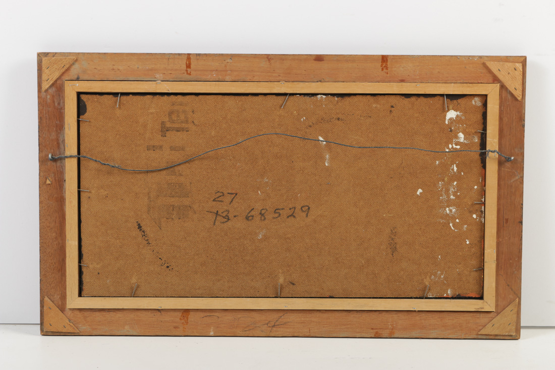 Riley Bertram Sgraffito Painting on Board "The Hinge"