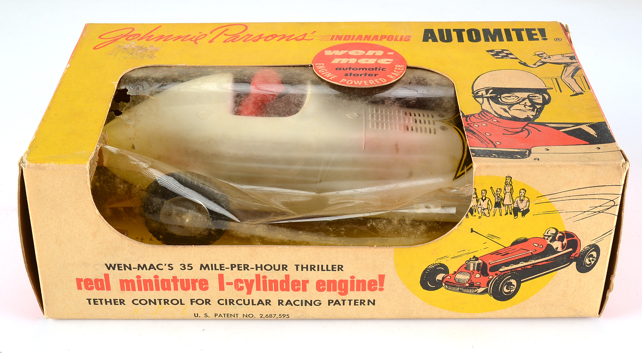 Johnnie Parsons' Indianapolis Automite Race Car with Jet Engine and Grandstand Model Kits