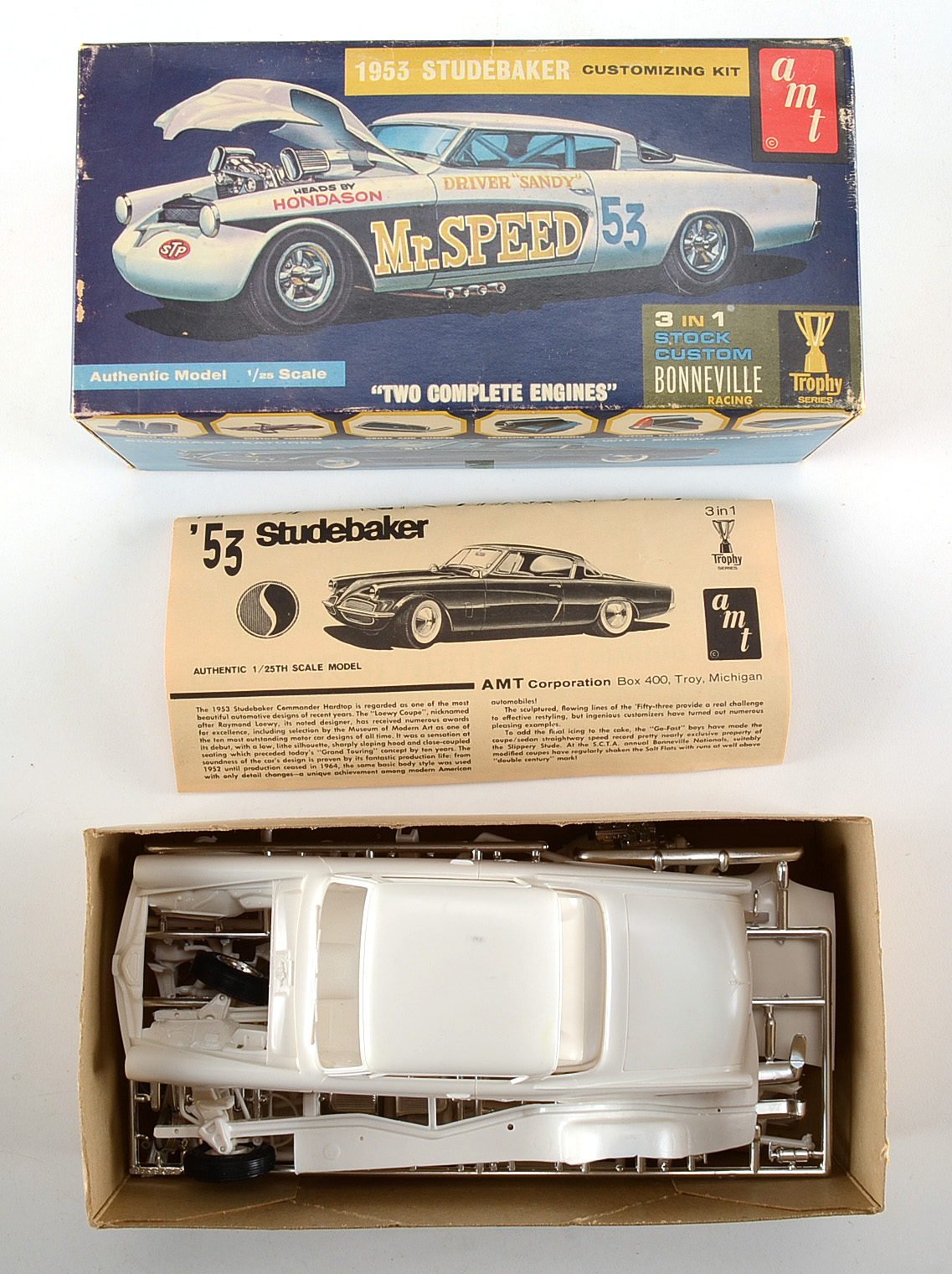 Four Vintage Model Car Kits