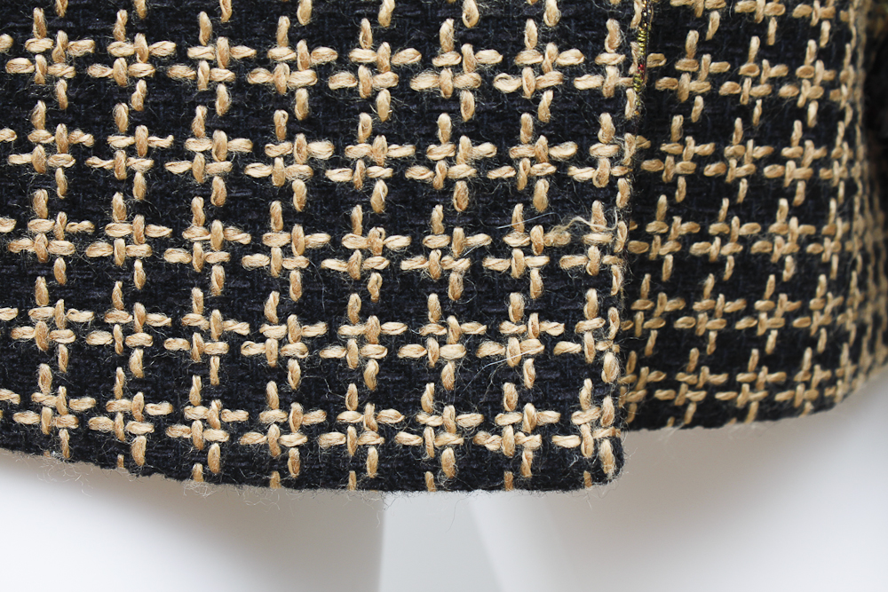Original Couture Wool and Beaded Fringe Blazer by Designer Pam McMahon