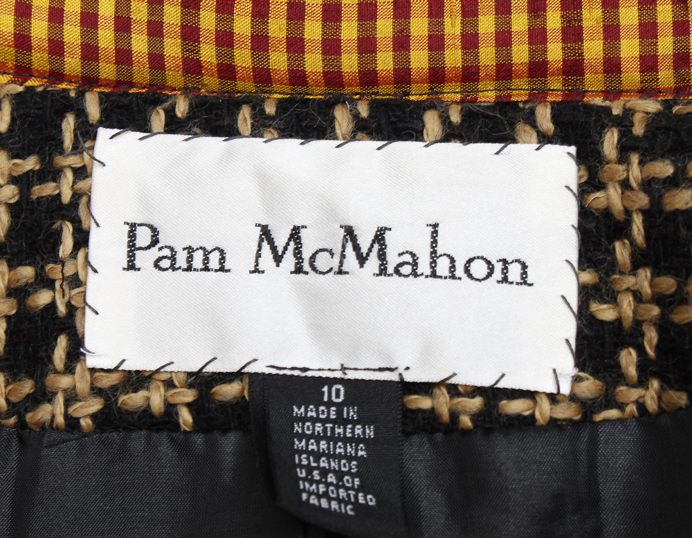 Original Couture Wool and Beaded Fringe Blazer by Designer Pam McMahon