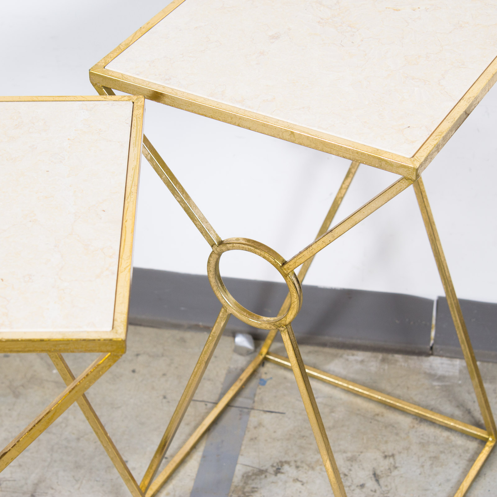 Marble Top Planter Stands