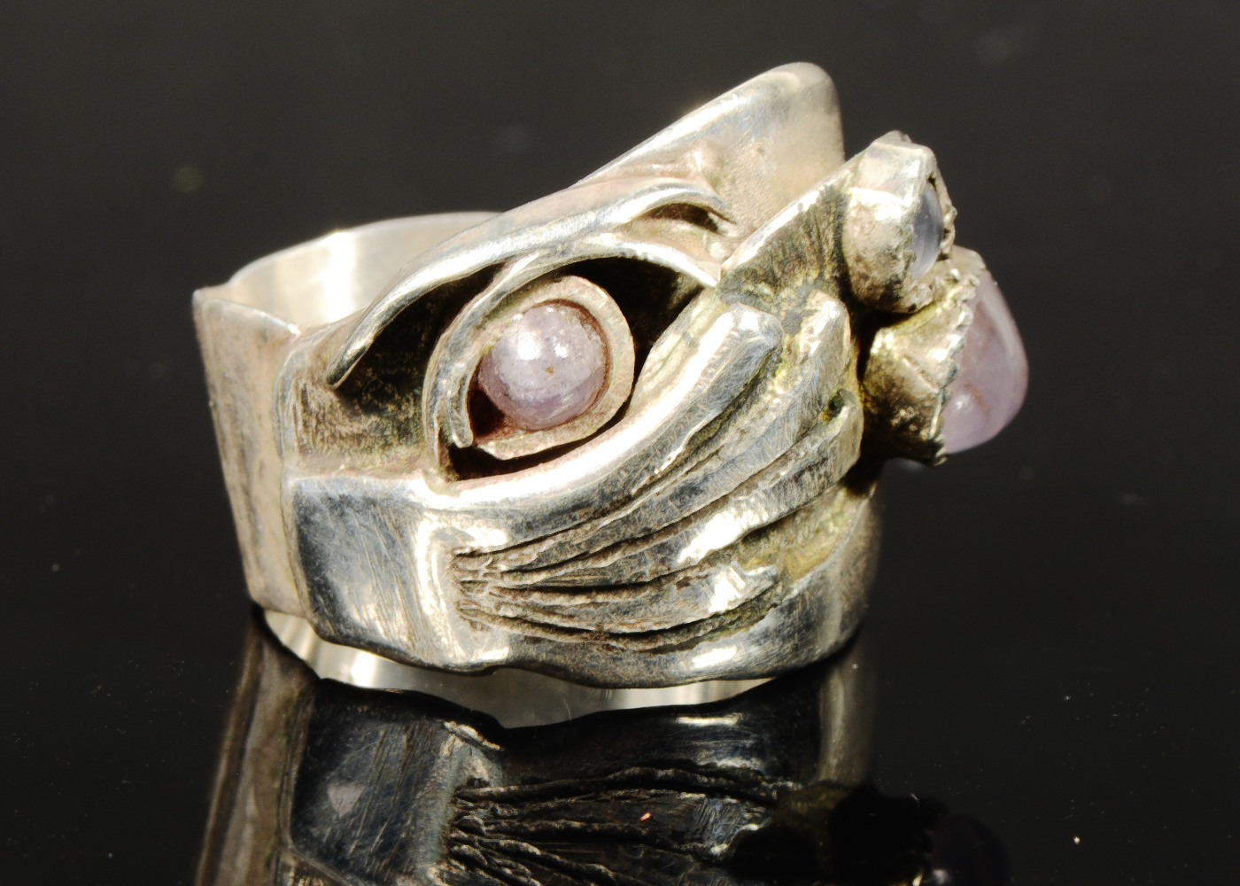 Artisan Made Sterling Silver Rings with Semi-Precious Stones