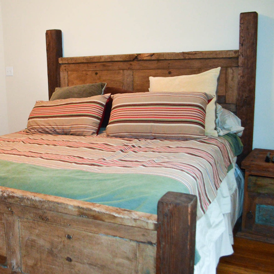 Hand Crafted Rustic King Size Bed