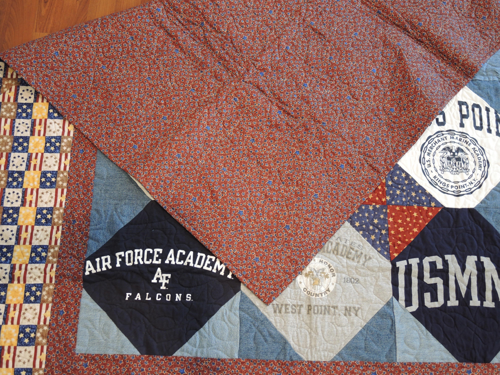 Patriotic US Military Academy Quilt