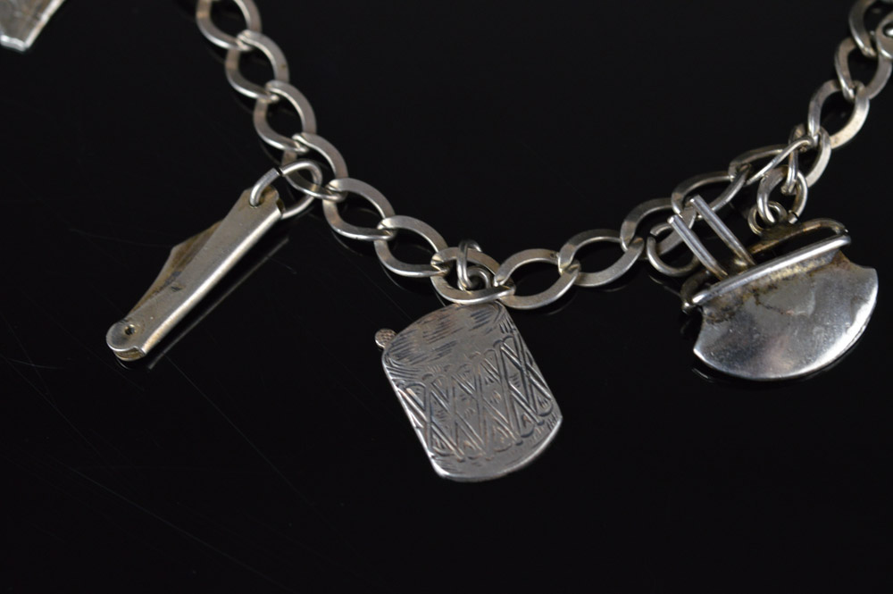 Sterling Silver Charm Bracelet