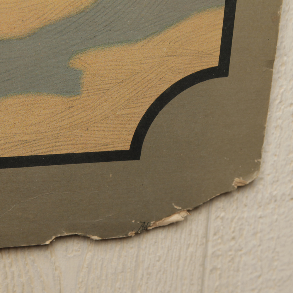 Vintage Two-Sided Winchester "Outdoor Exercise" Lithograph Store Display