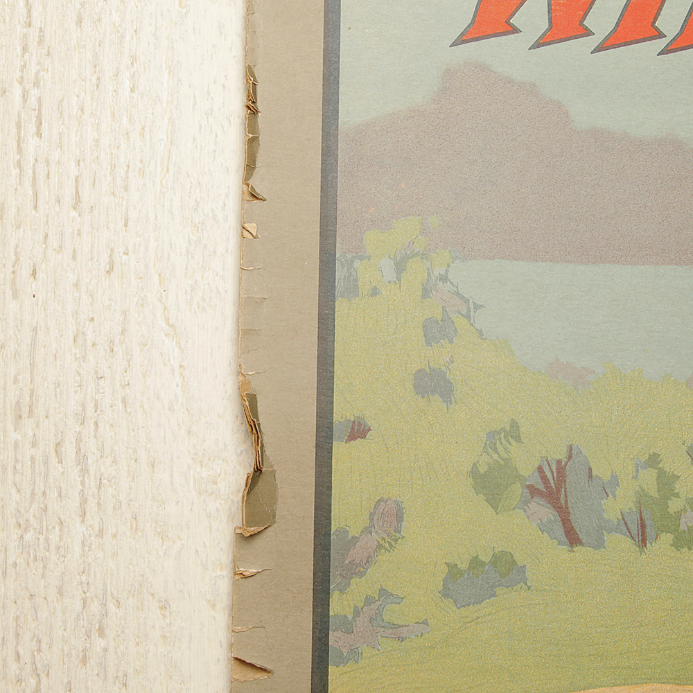 Vintage Two-Sided Winchester "Outdoor Exercise" Lithograph Store Display