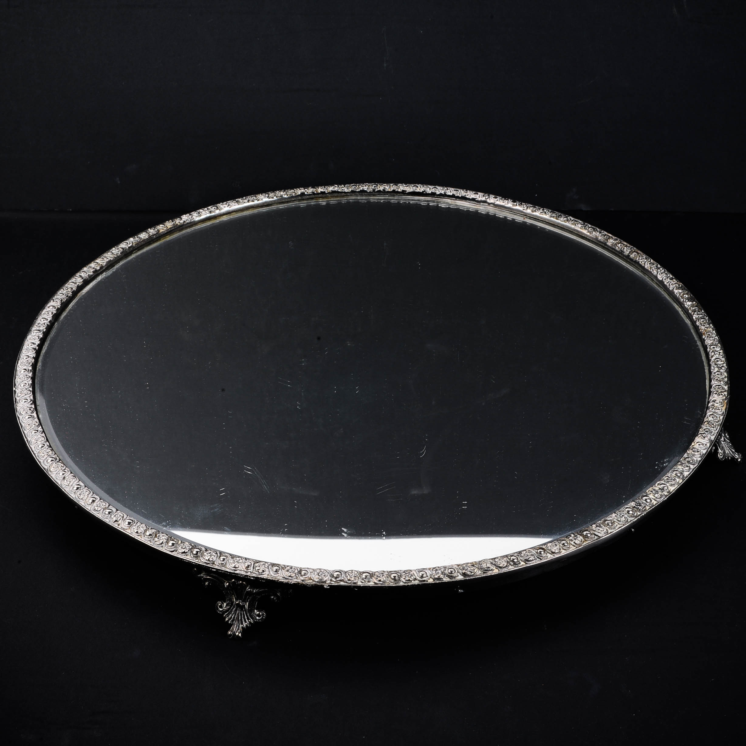 Vintage Mirrored Centerpiece with Ormolu Mount