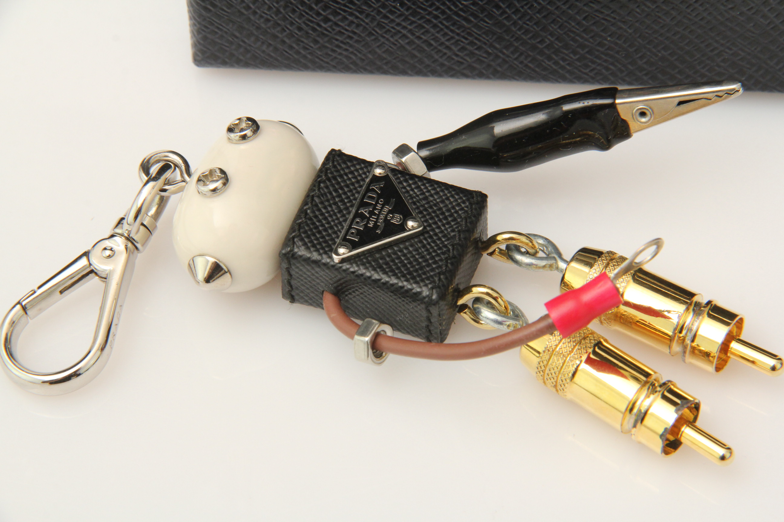 Prada Edward Robot Key Chain