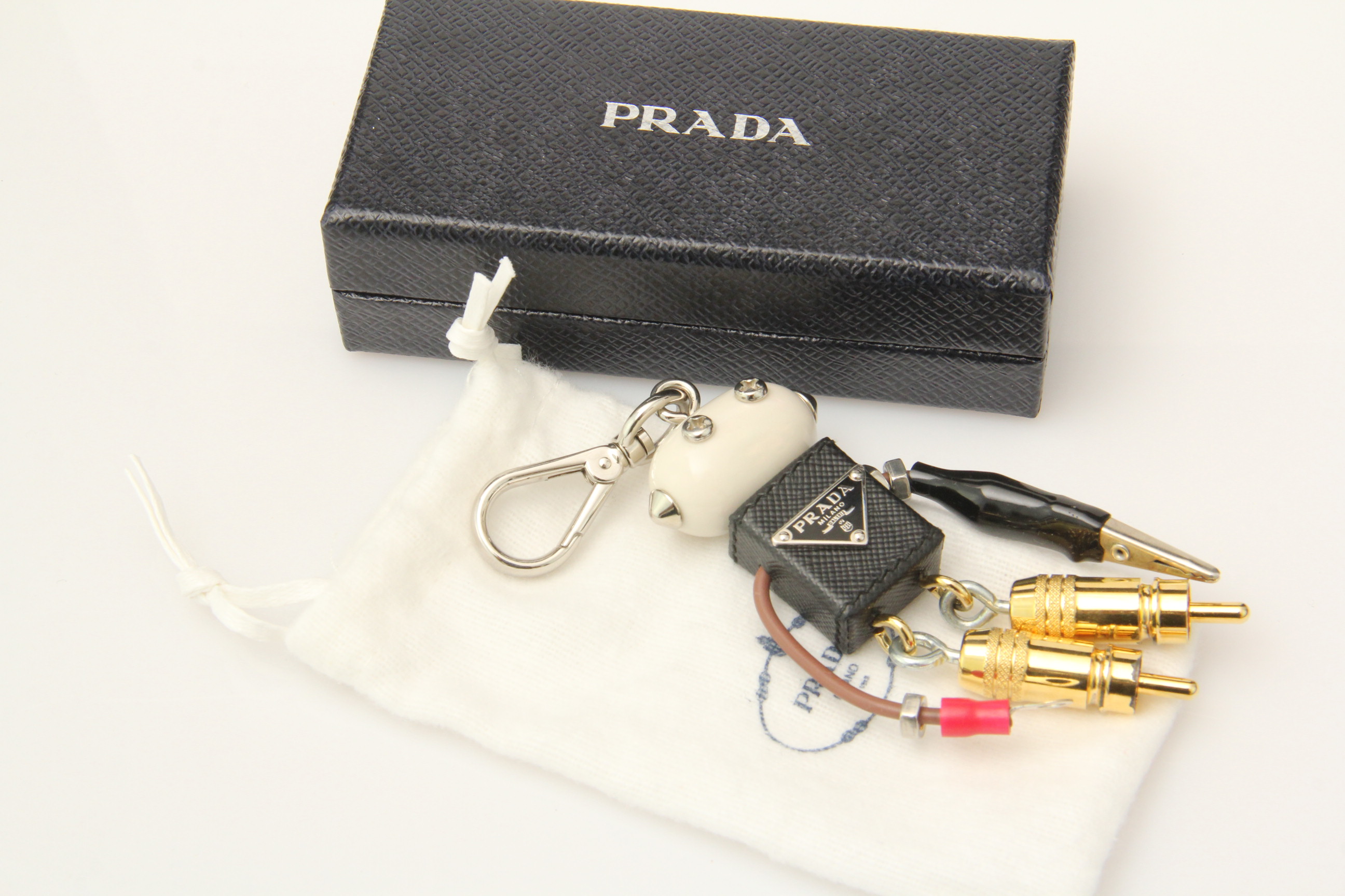 Prada Edward Robot Key Chain