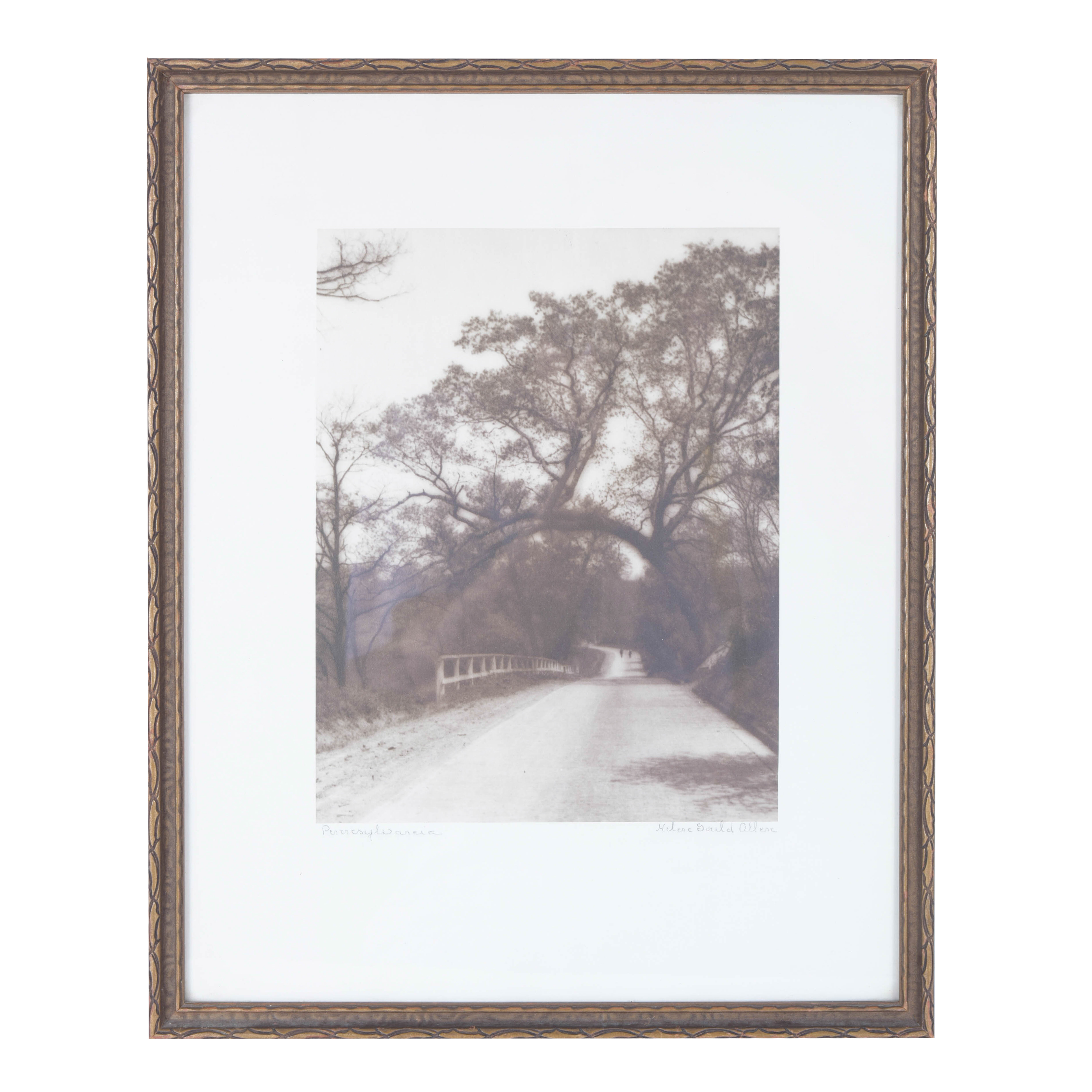 Vintage Helene Gould Allene Sepia Photograph "Pennsylvania"
