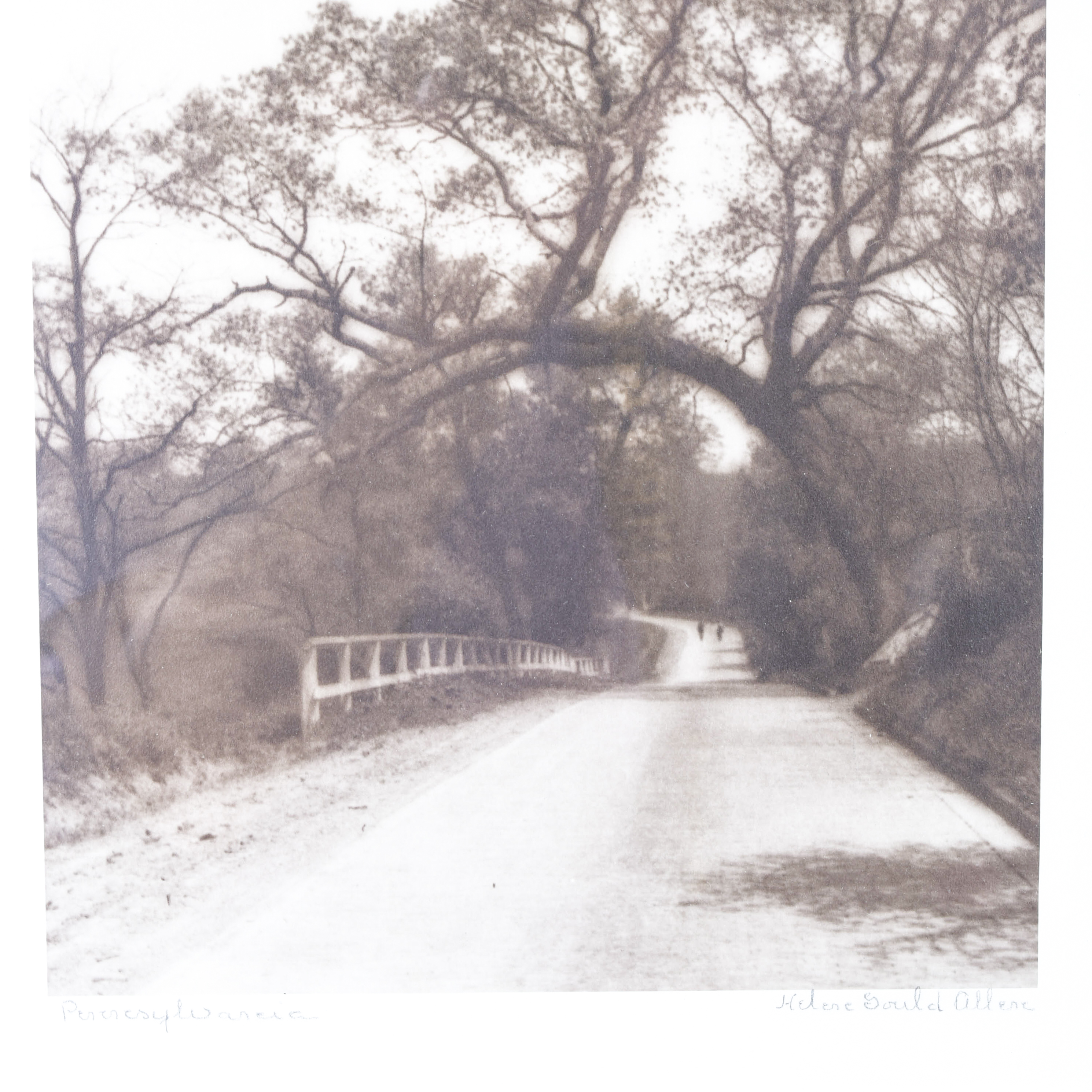 Vintage Helene Gould Allene Sepia Photograph "Pennsylvania"